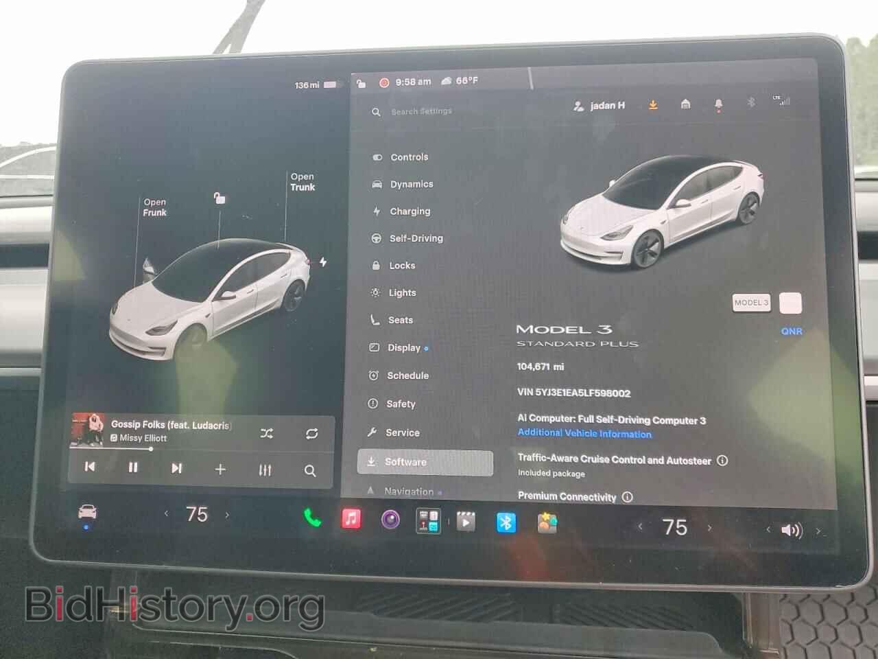 2020 TESLA MODEL 3 - VIN: 5YJ3E1EA5LF598002 - Фото 9