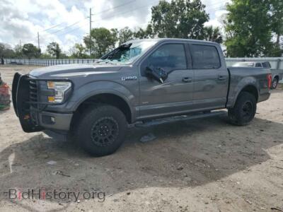 2017 Ford F-150 SUPERCREW, gray — VIN 1FTEW1EP3HFA31364, Copart