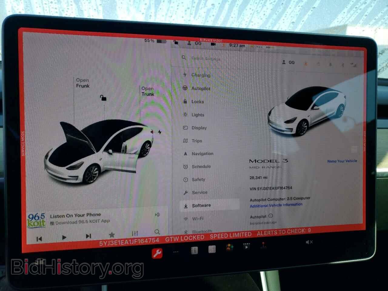 2018 TESLA MODEL 3 - VIN: 5YJ3E1EA1JF164754 - Photo 9