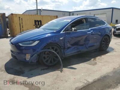 2016 Tesla MODEL X, синий — VIN 5YJXCBE20GF005495, Copart