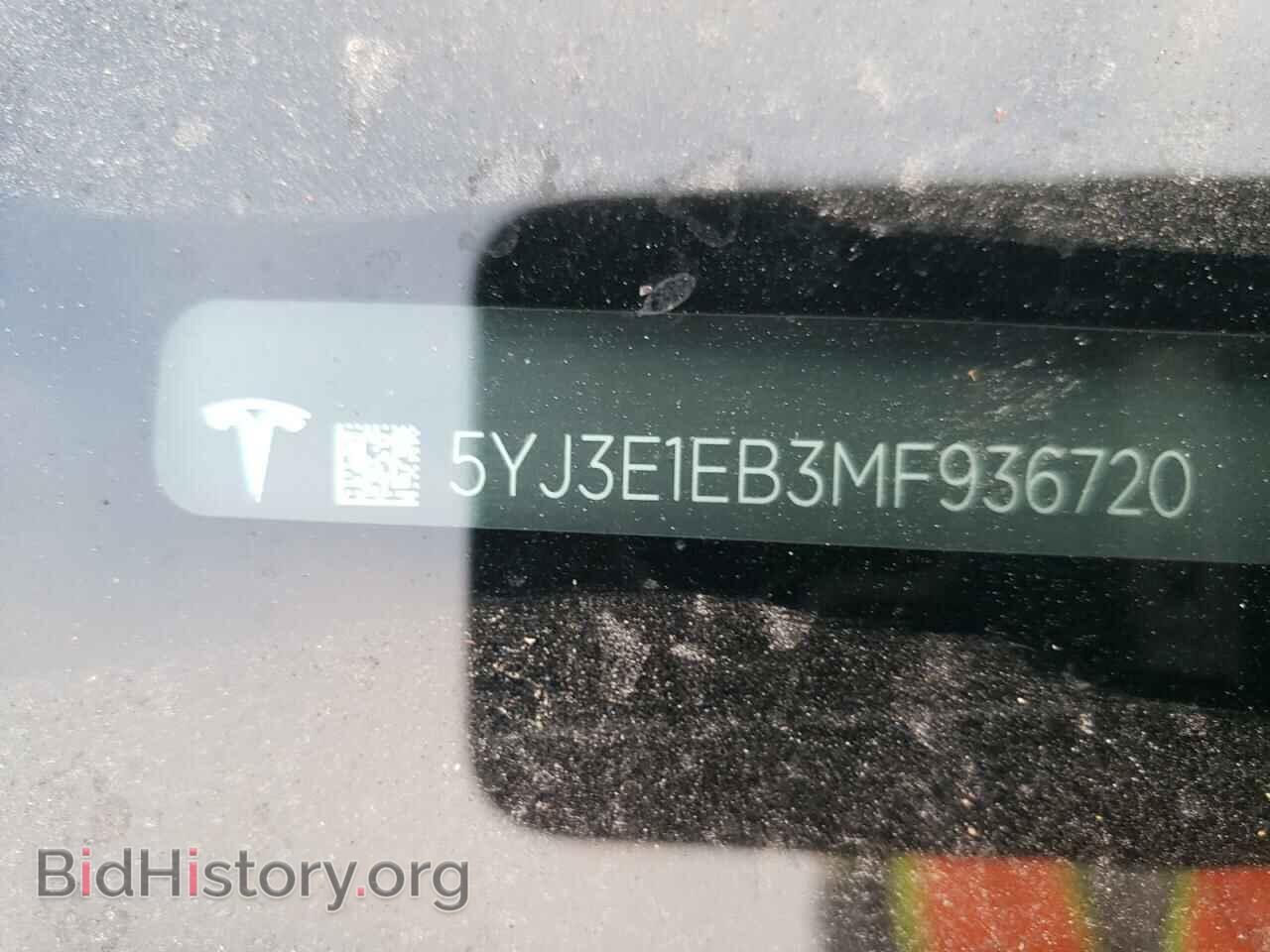 2021 TESLA MODEL 3 - VIN: 5YJ3E1EB3MF936720 - Фото 12