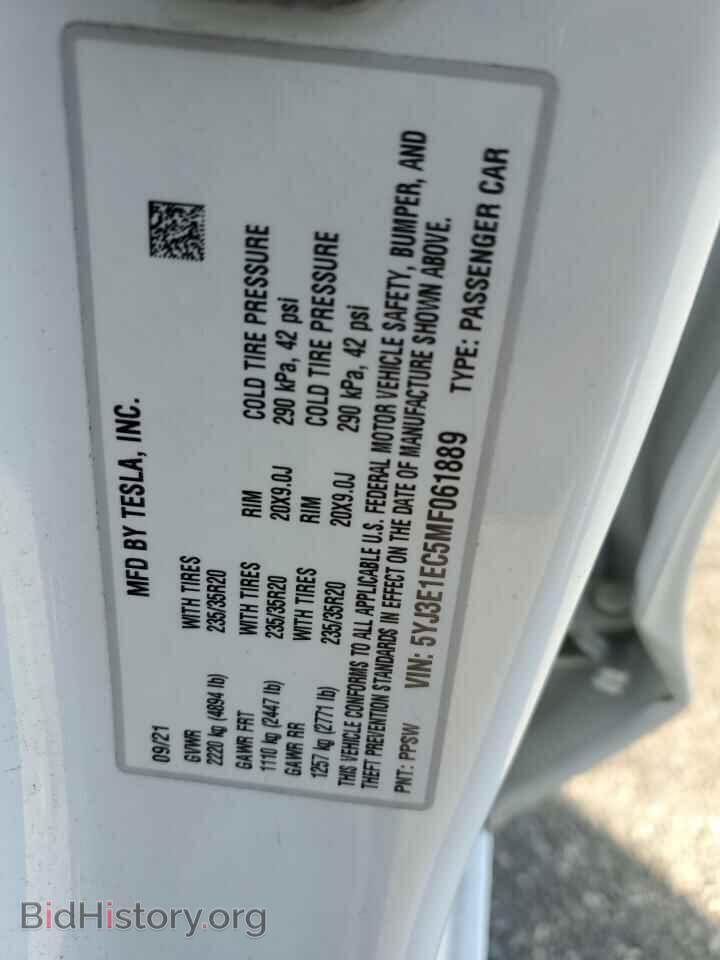 2021 TESLA MODEL 3 - VIN: 5YJ3E1EC5MF061889 - Photo 12
