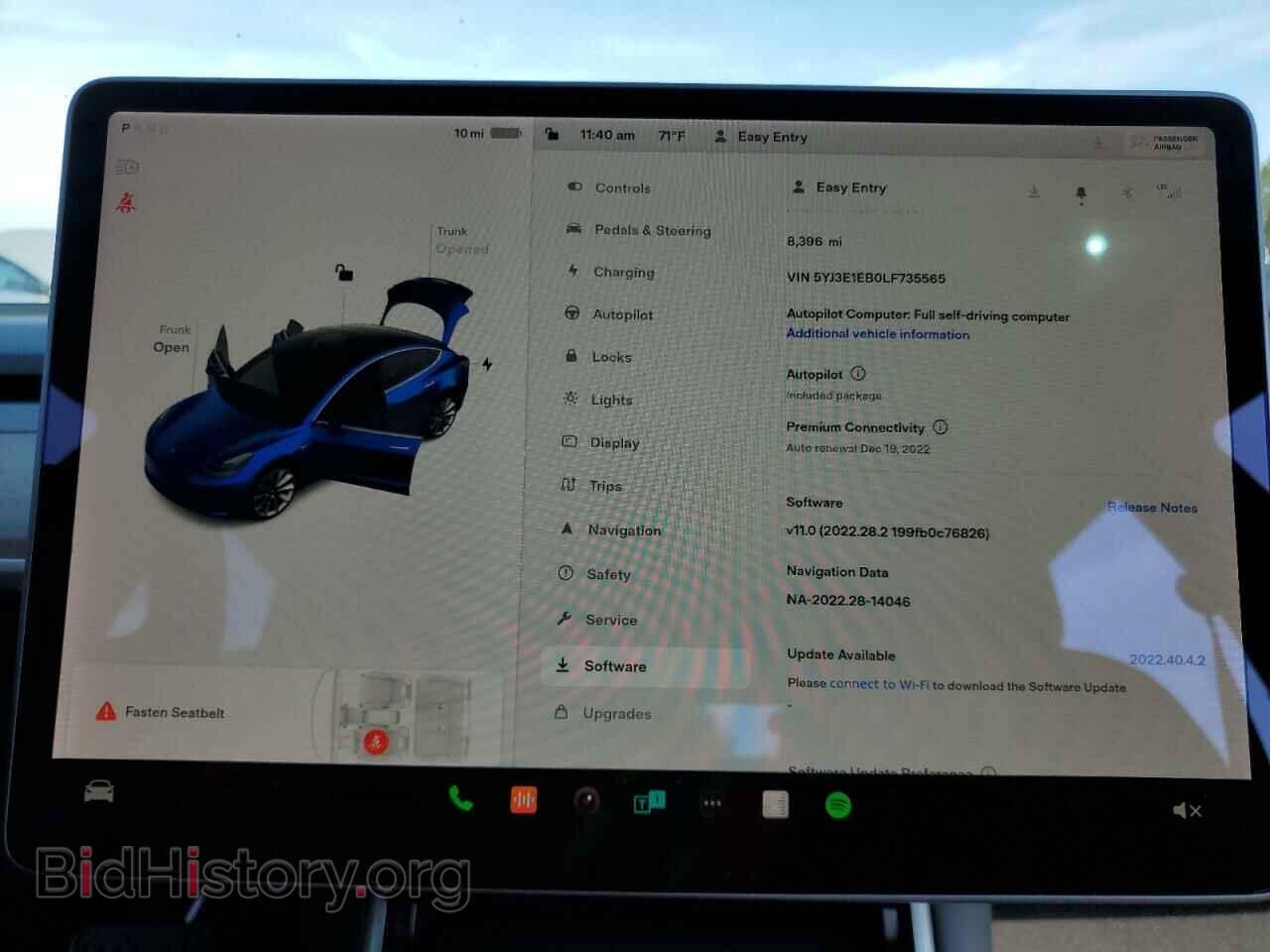 2020 TESLA MODEL 3 - VIN: 5YJ3E1EB0LF735565 - Фото 9