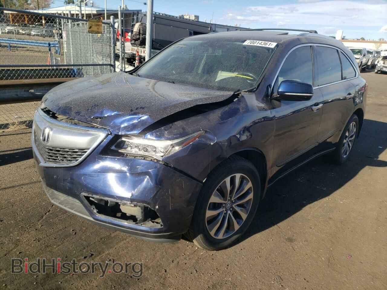 2014 ACURA MDX - VIN: 5FRYD4H40EB004031 - Фото 2