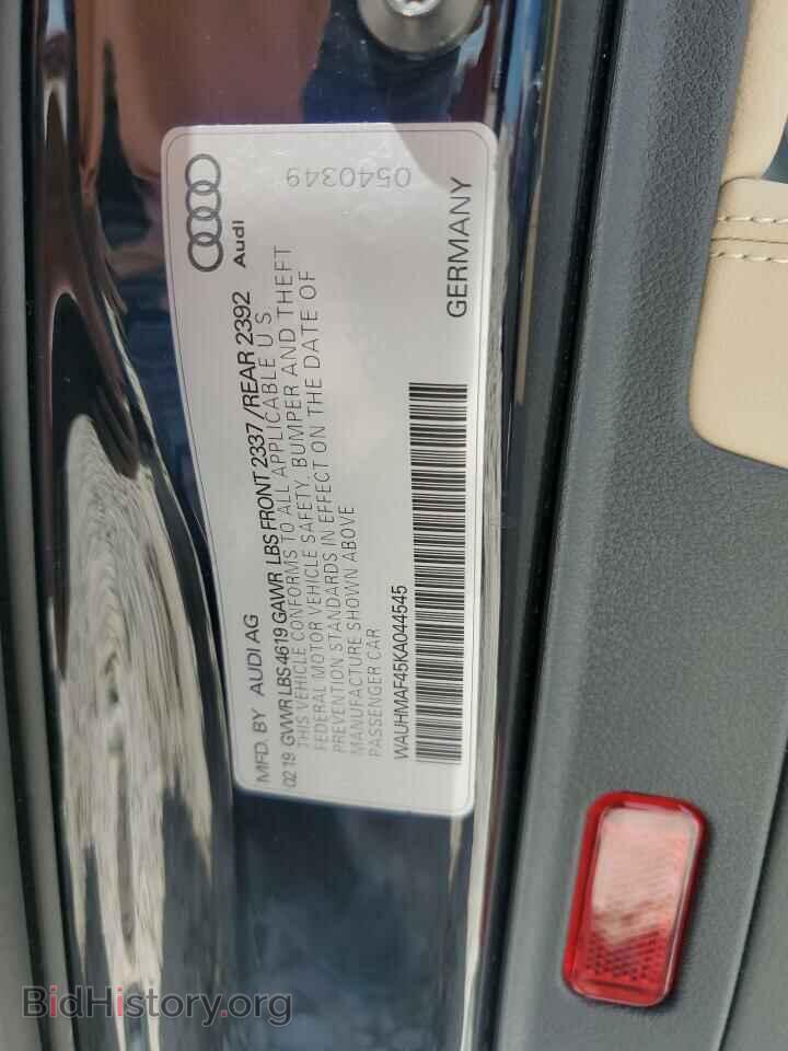 2019 AUDI A4 - VIN: WAUHMAF45KA044545 - Фото 12