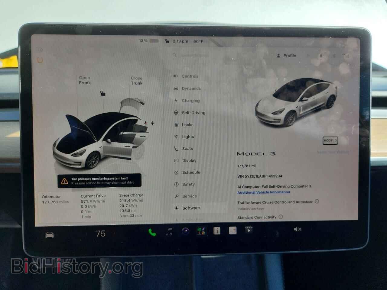 2023 TESLA MODEL 3 - VIN: 5YJ3E1EA8PF452294 - Фото 9