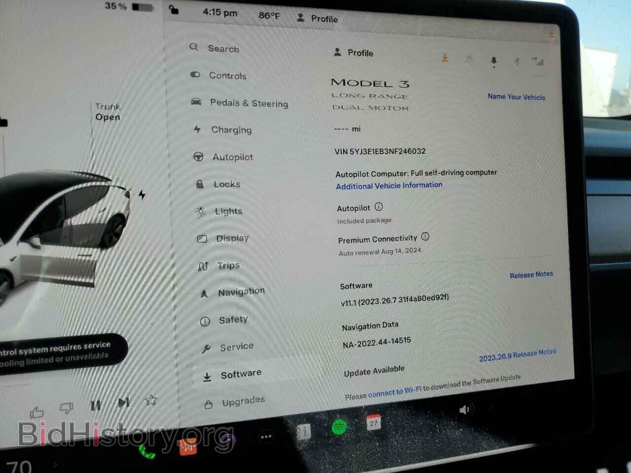 2022 TESLA MODEL 3 - VIN: 5YJ3E1EB3NF246032 - Photo 9