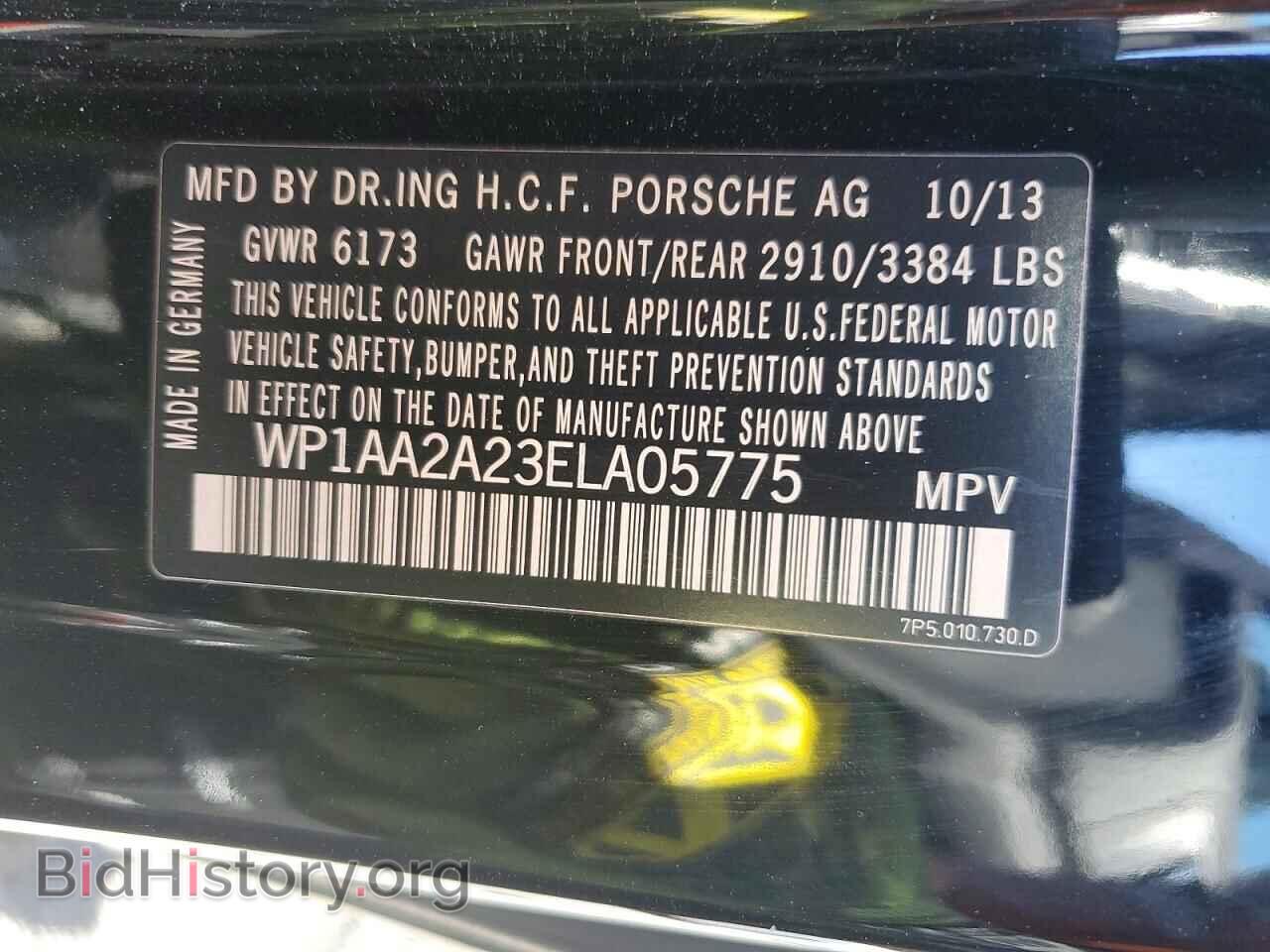 2014 PORSCHE CAYENNE - VIN: WP1AA2A23ELA05775 - Photo 13