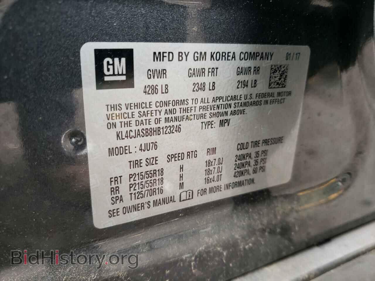 2017 BUICK ENCORE - VIN: KL4CJASB8HB123246 - Photo 12