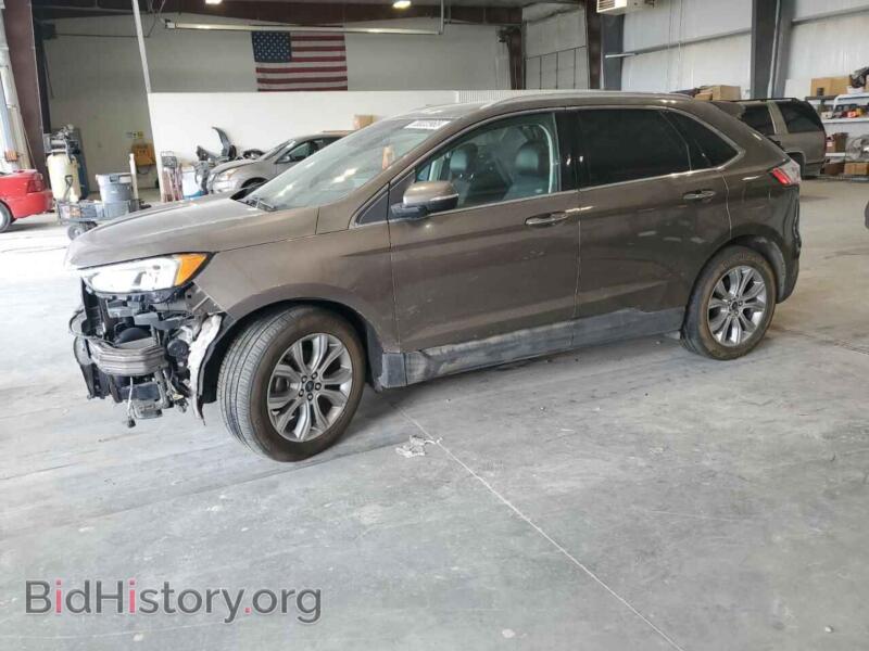 2019 Ford EDGE Titanium (VIN 2FMPK3K90KBB63136) — фото 1 из 13, Copart, повреждение: передняя часть