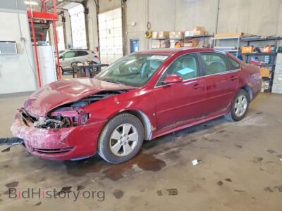 2009 Chevrolet IMPALA 1LT, red — VIN 2G1WT57K891283330, Copart