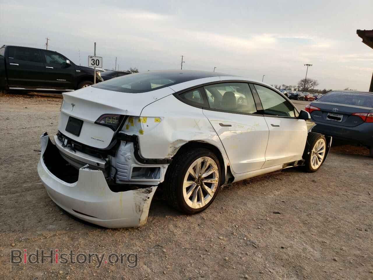 2022 TESLA MODEL 3 - VIN: 5YJ3E1EB2NF195736 - Фото 3