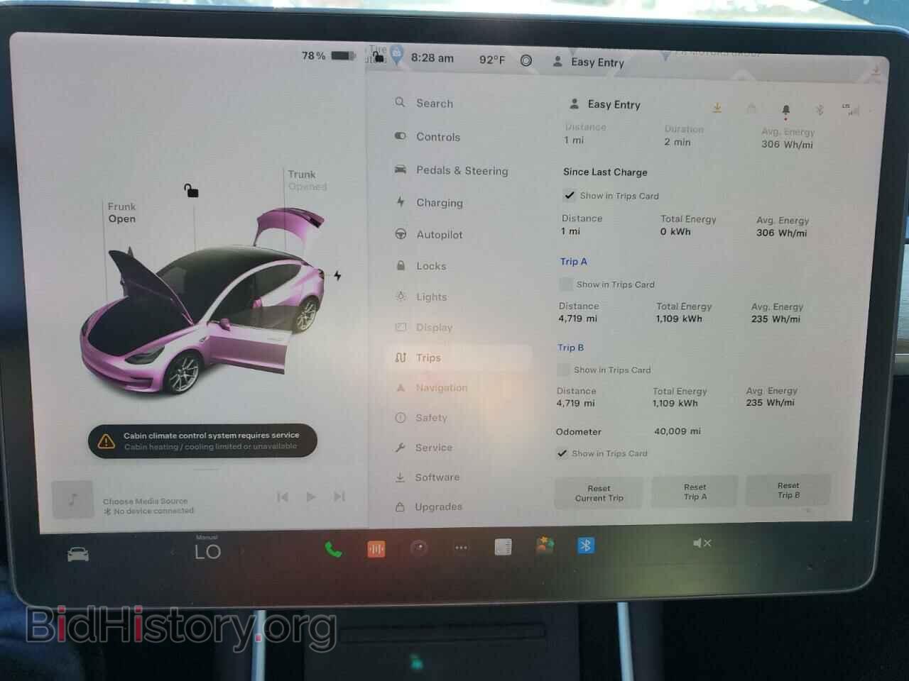 2019 TESLA MODEL 3 - VIN: 5YJ3E1EA3KF190029 - Фото 9