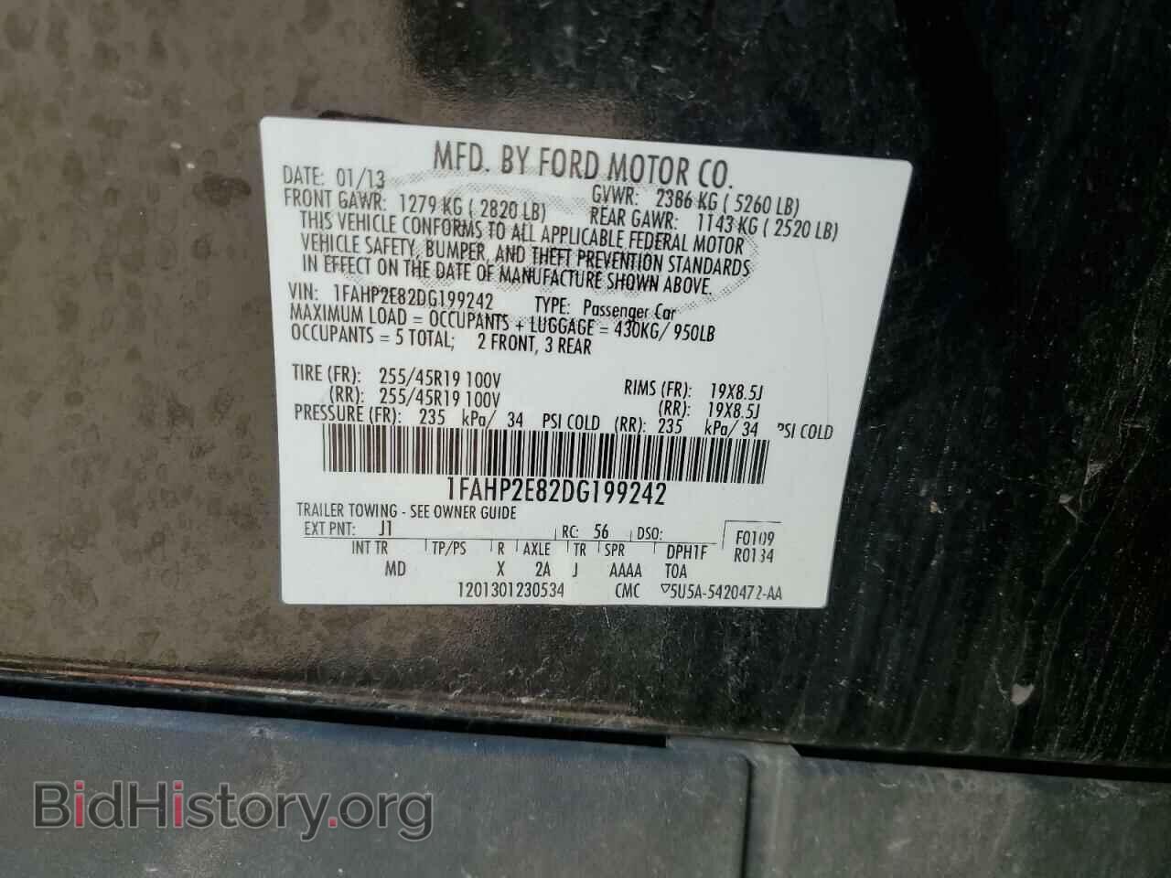 2013 FORD TAURUS - VIN: 1FAHP2E82DG199242 - Photo 12