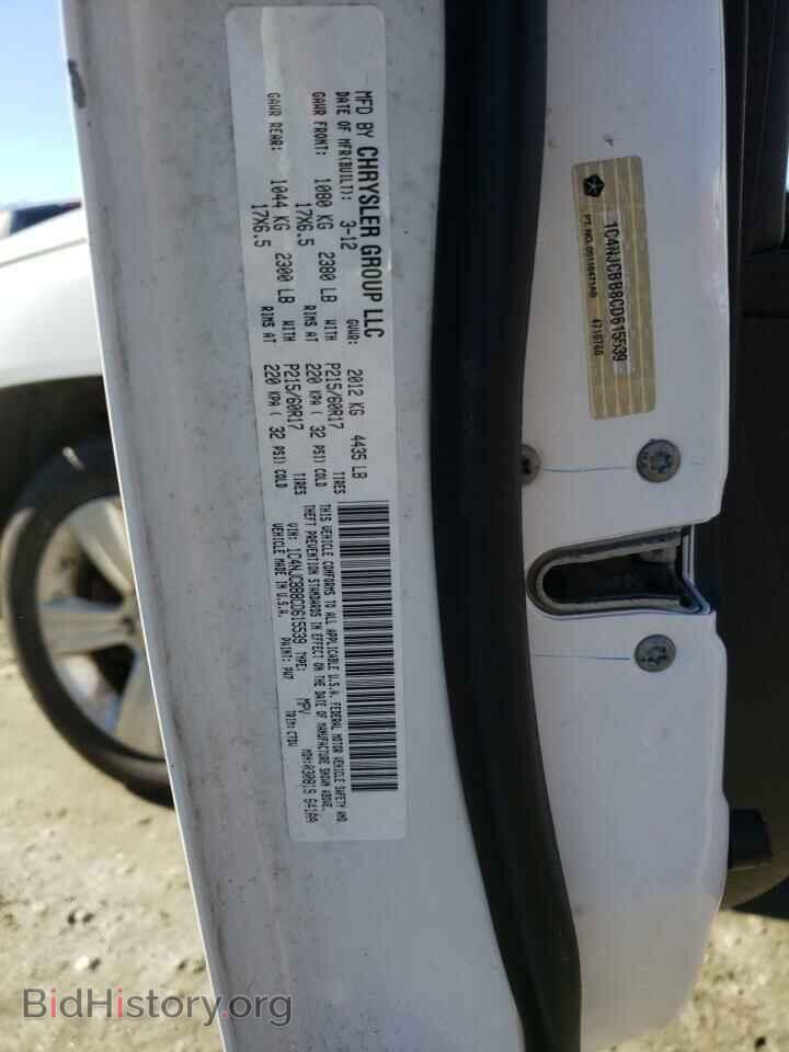 2012 JEEP COMPASS - VIN: 1C4NJCBB8CD615539 - Фото 10