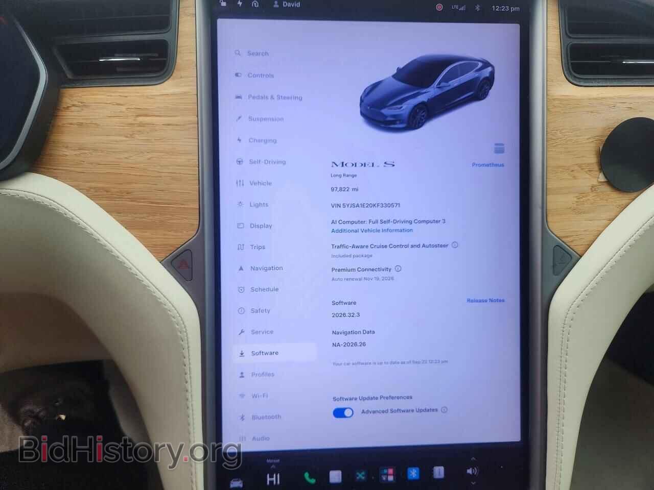 2019 TESLA MODEL S - VIN: 5YJSA1E20KF330571 - Photo 9