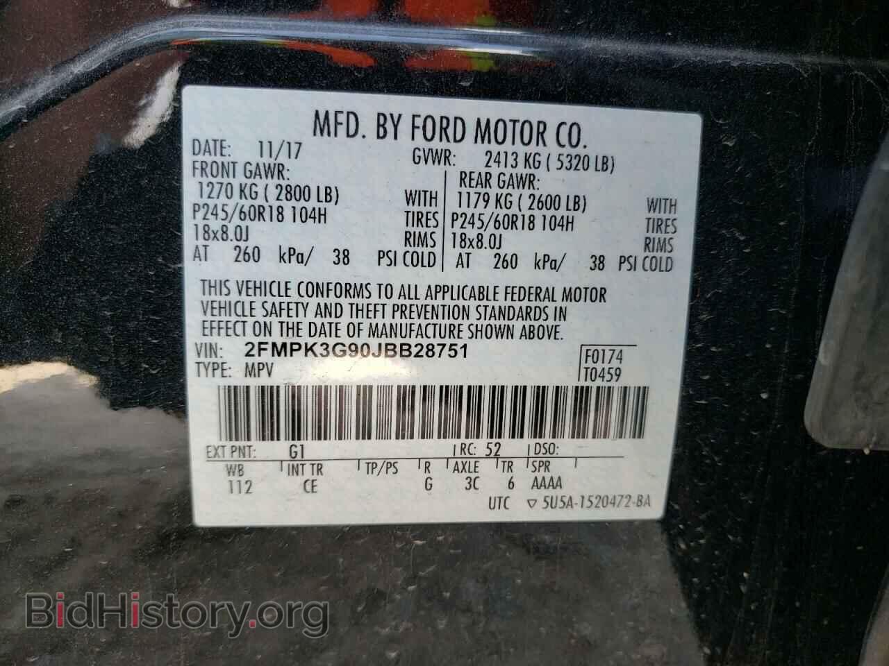2018 FORD EDGE - VIN: 2FMPK3G90JBB28751 - Photo 10