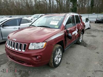 2012 Jeep COMPASS Compass LA, red — VIN 1C4NJDEB7CD541824, Copart