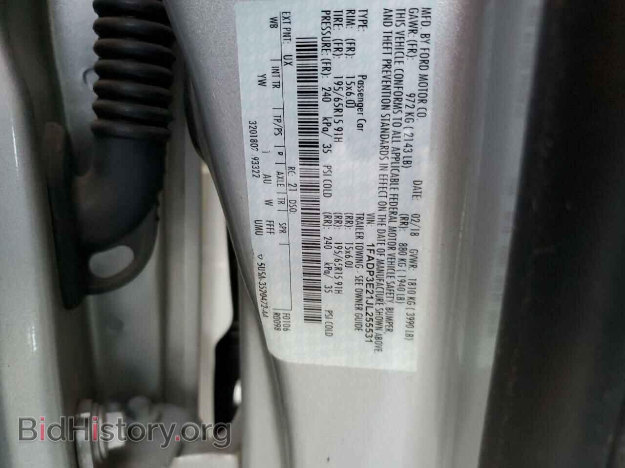 2018 FORD FOCUS - VIN: 1FADP3E21JL255531 - Фото 12