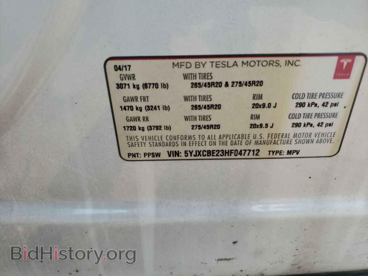 2017 TESLA MODEL X - VIN: 5YJXCBE23HF047712 - Photo 12