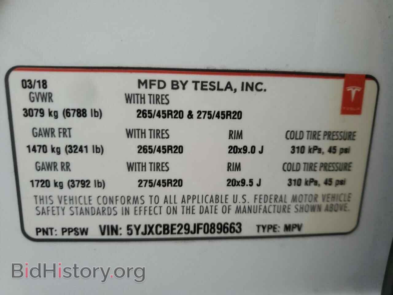 2018 TESLA MODEL X - VIN: 5YJXCBE29JF089663 - Photo 10