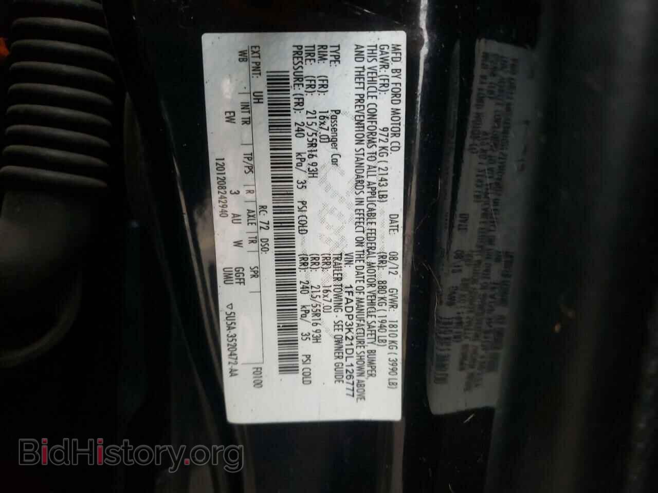 2013 FORD FOCUS - VIN: 1FADP3K21DL126777 - Photo 12
