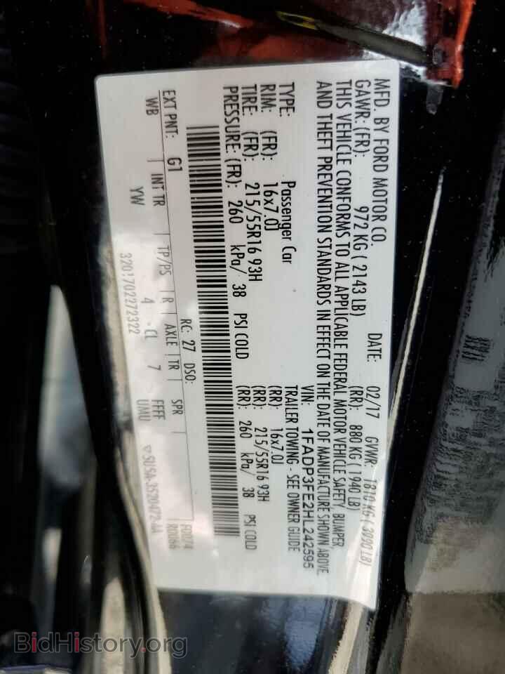 2017 FORD FOCUS - VIN: 1FADP3FE2HL242595 - Photo 12