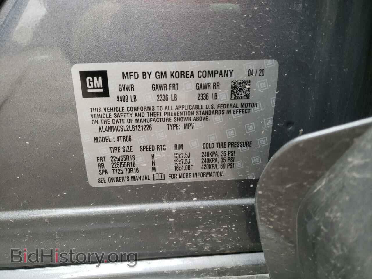 2020 BUICK ENCORE - VIN: KL4MMCSL2LB121226 - Фото 10