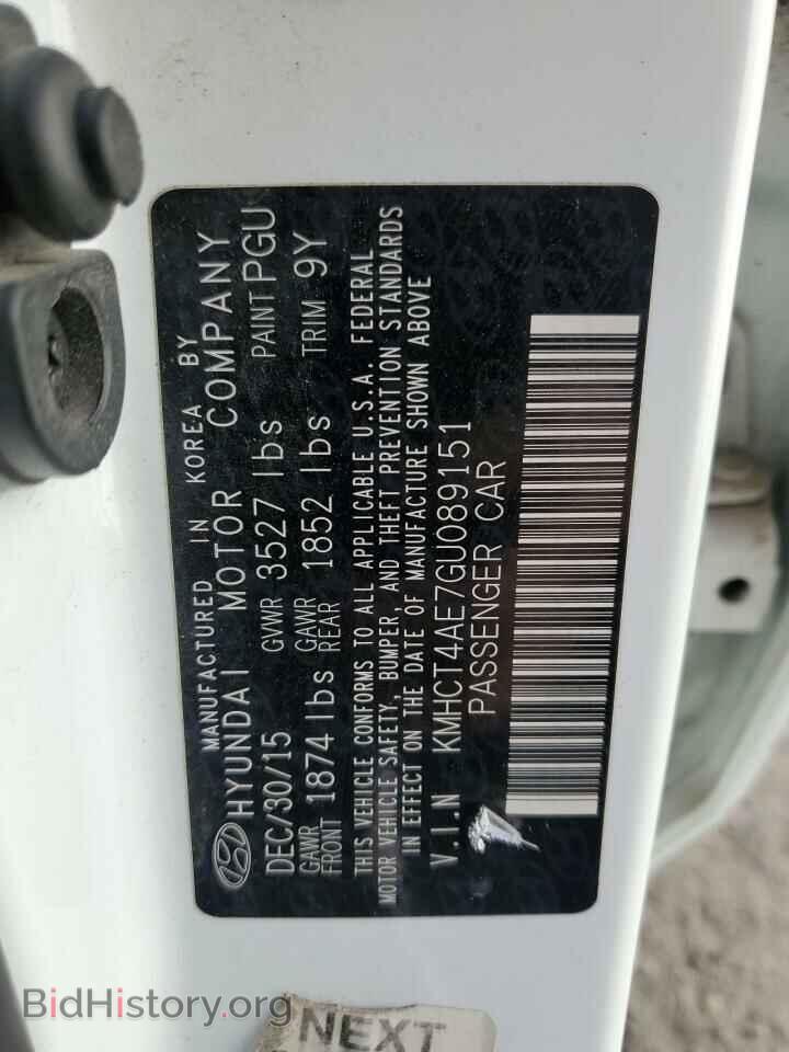 2016 HYUNDAI ACCENT - VIN: KMHCT4AE7GU089151 - Фото 12