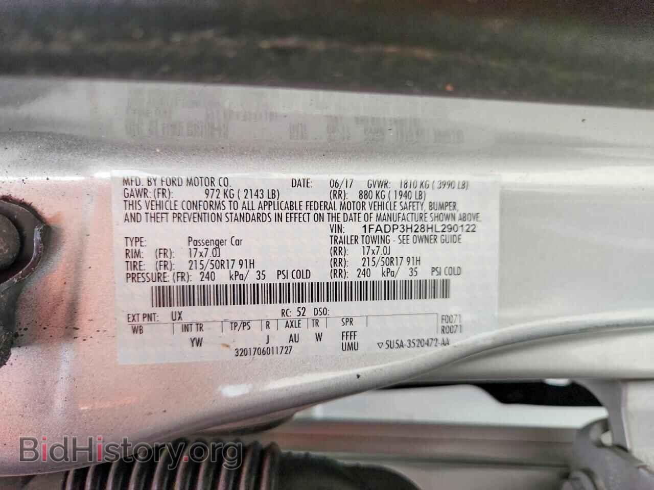 2017 FORD FOCUS - VIN: 1FADP3H28HL290122 - Photo 12