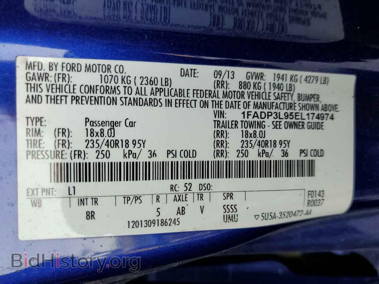 2014 FORD FOCUS - VIN: 1FADP3L95EL174974 - Photo 12