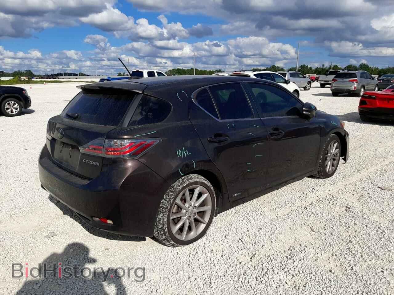 2012 LEXUS CT 200 - VIN: JTHKD5BH8C2107513 - Фото 3