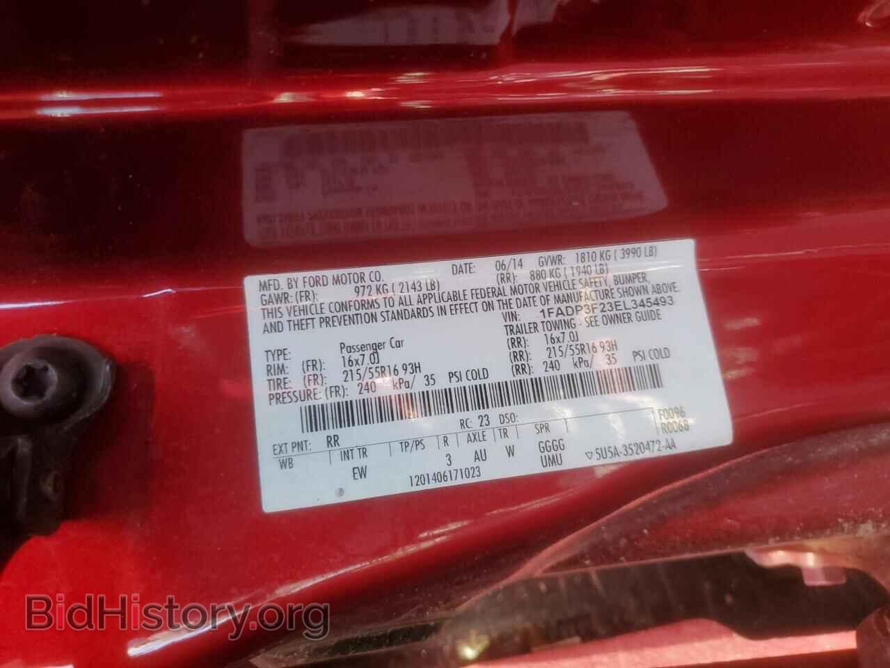 2014 FORD FOCUS - VIN: 1FADP3F23EL345493 - Photo 12