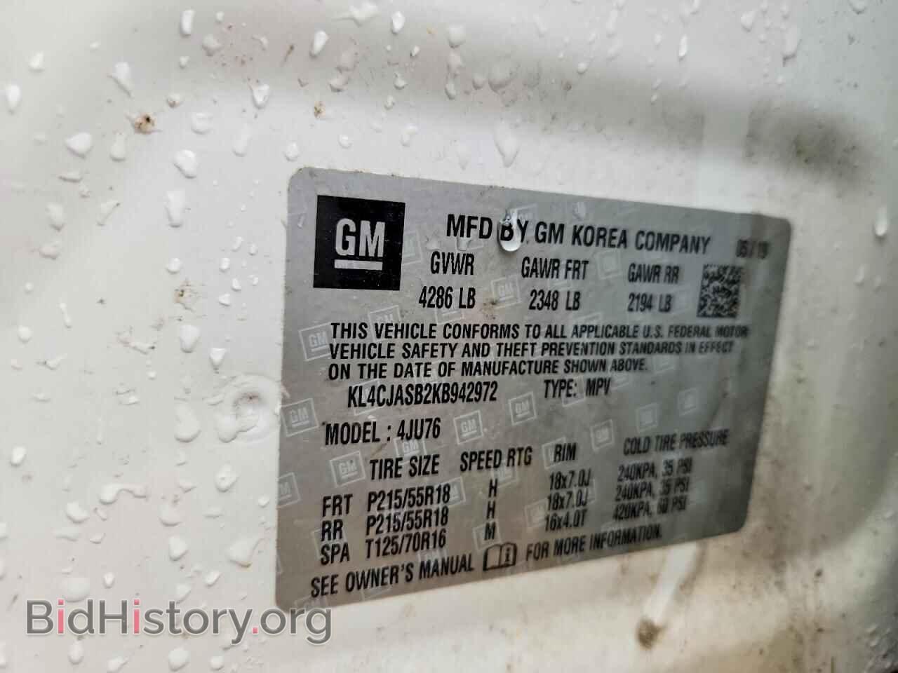 2019 BUICK ENCORE - VIN: KL4CJASB2KB942972 - Photo 13