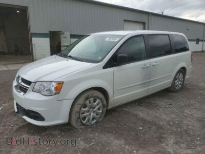 2015 Dodge CARAVAN SE, белый — VIN 2C4RDGBGXFR719124, Copart