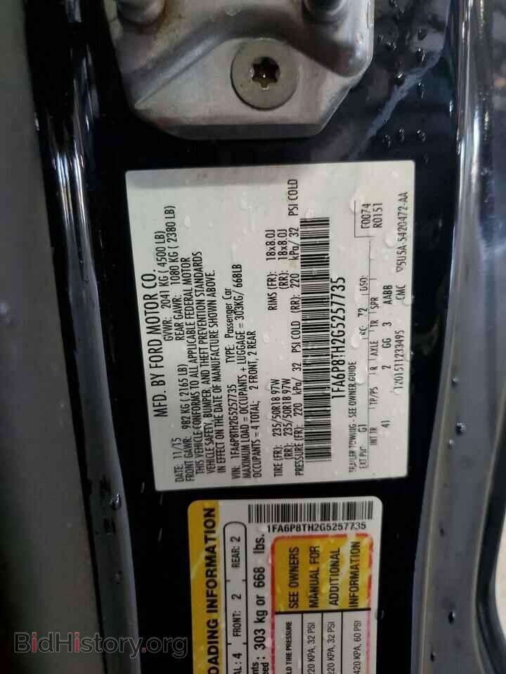2016 FORD ALL Models - VIN: 1FA6P8TH2G5257735 - Фото 12