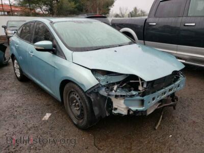2012 Ford FOCUS Focus SE, бирюзовый — VIN 1FAHP3F27CL297110, Copart