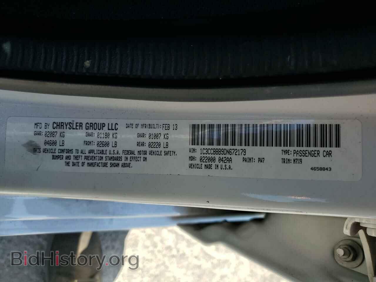 2013 CHRYSLER 200 - VIN: 1C3CCBBB9DN672179 - Photo 13