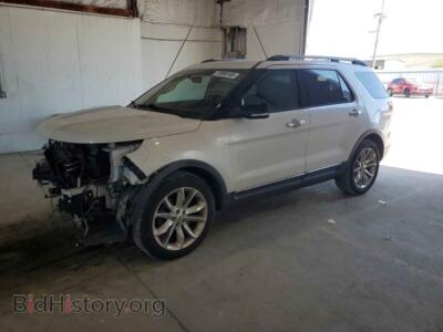2015 Ford EXPLORER XLT, белый — VIN 1FM5K7D84FGC23100, Copart