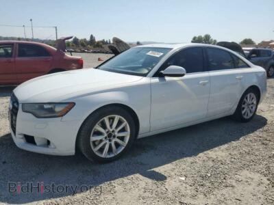 2015 Audi A6 Premium, white — VIN WAUCFAFC4FN032218, Copart