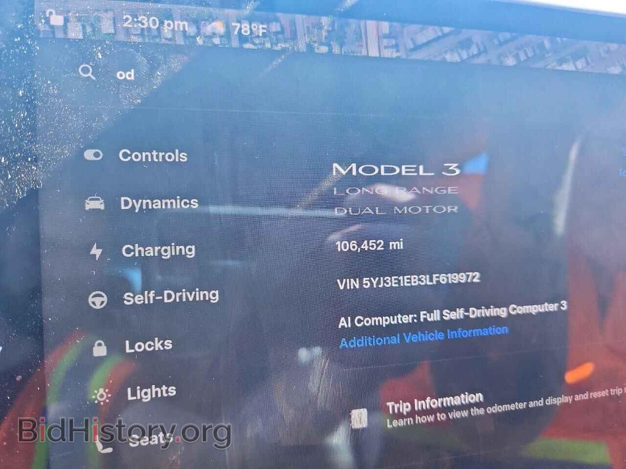 2020 TESLA MODEL 3 - VIN: 5YJ3E1EB3LF619972 - Фото 9