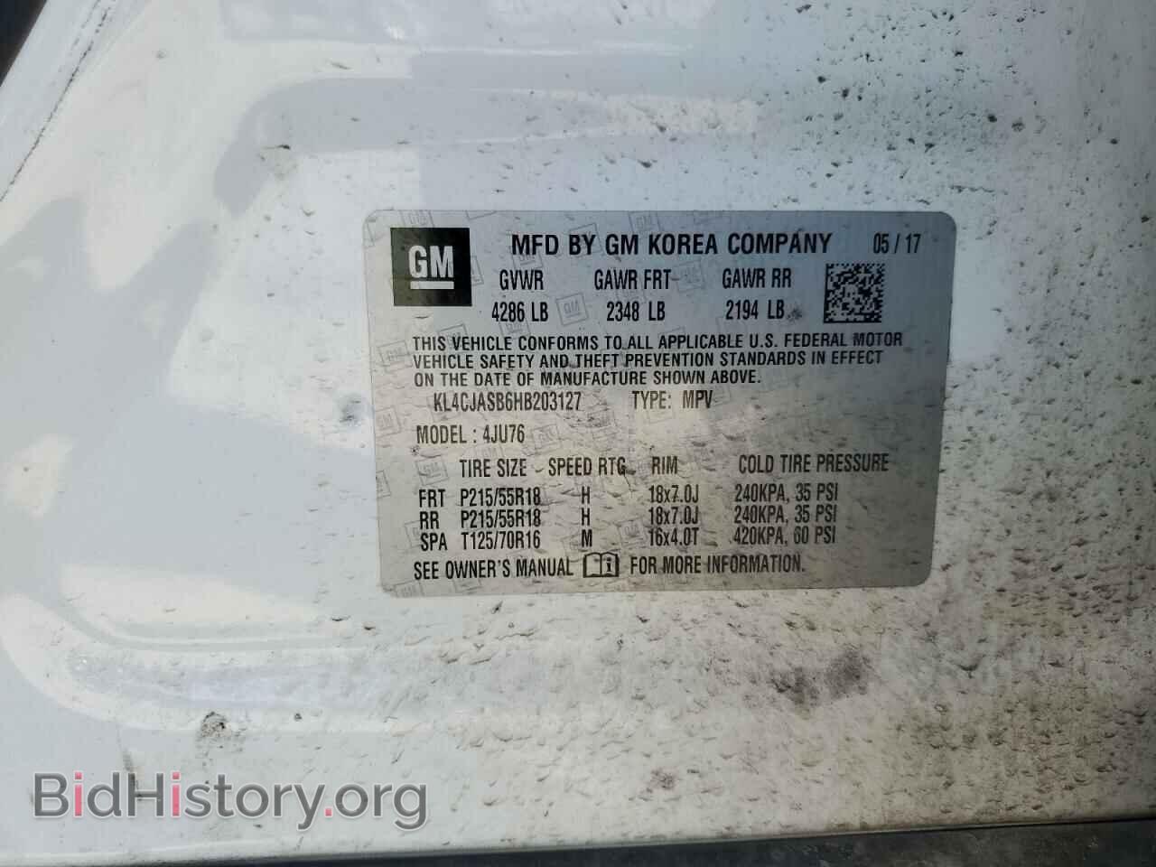 2017 BUICK ENCORE - VIN: KL4CJASB6HB203127 - Фото 12
