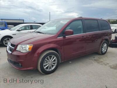 2019 Dodge CARAVAN SXT, бордовый — VIN 2C4RDGCGXKR553003, Copart
