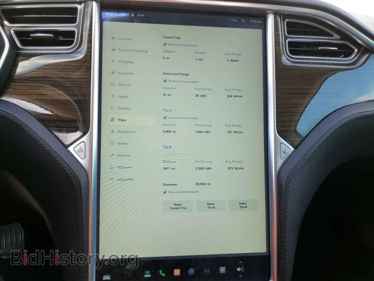 2014 TESLA MODEL S - VIN: 5YJSA1S13EFP60241 - Photo 9