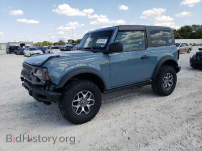2023 Ford BRONCO Bronco BAS, синий — VIN 1FMDE5CH9PLA85362, Copart