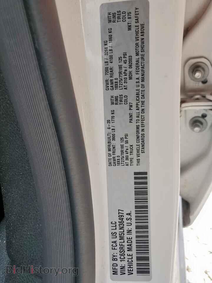 2020 RAM 1500 - VIN: 1C6SRFLM5LN364977 - Фото 12