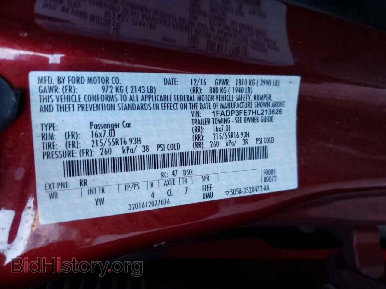 2017 FORD FOCUS - VIN: 1FADP3FE7HL213626 - Photo 10