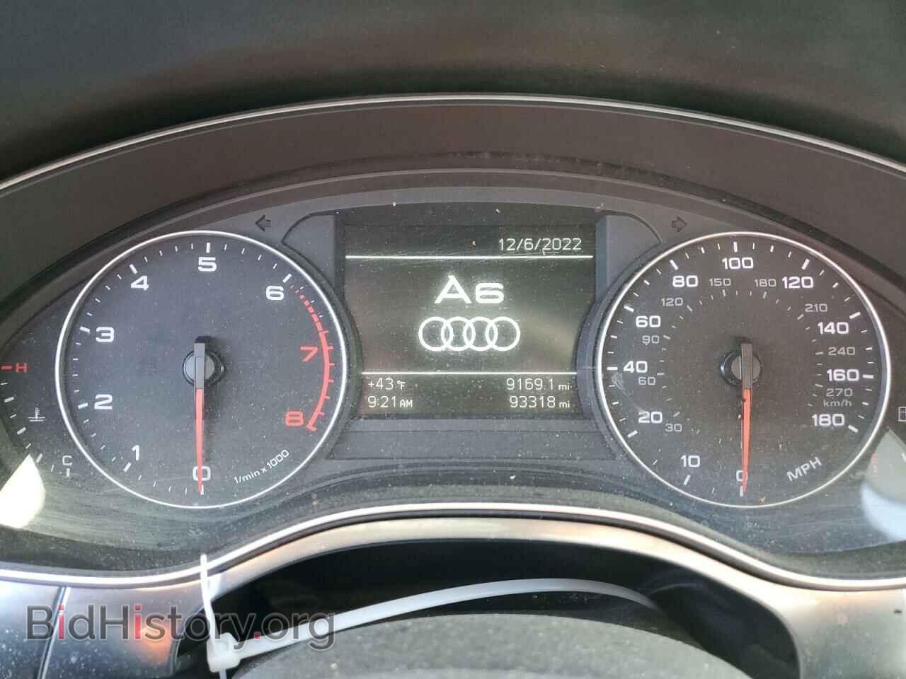 2012 AUDI A6 - VIN: WAUBGAFC0CN014884 - Фото 9