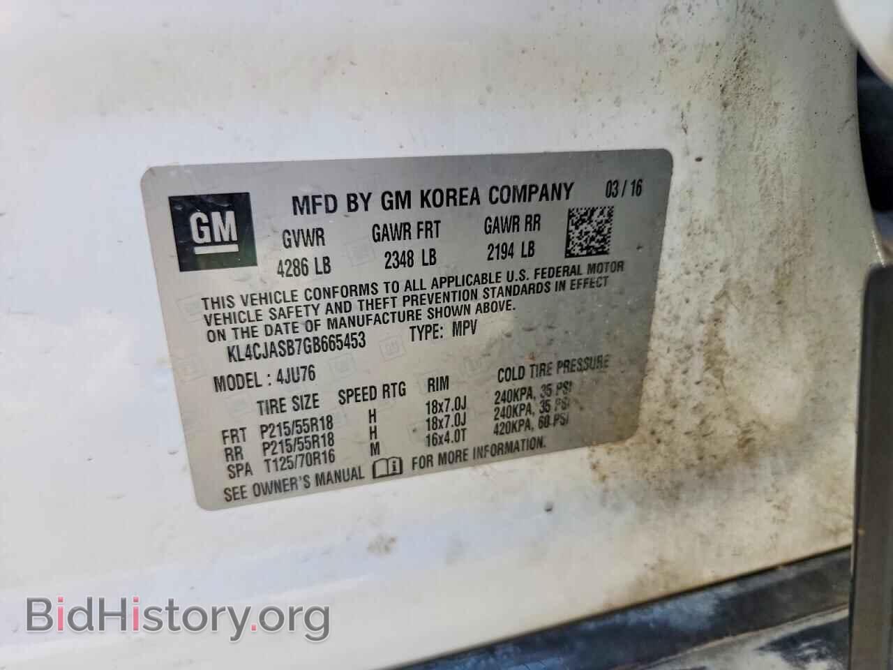 2016 BUICK ENCORE - VIN: KL4CJASB7GB665453 - Photo 12