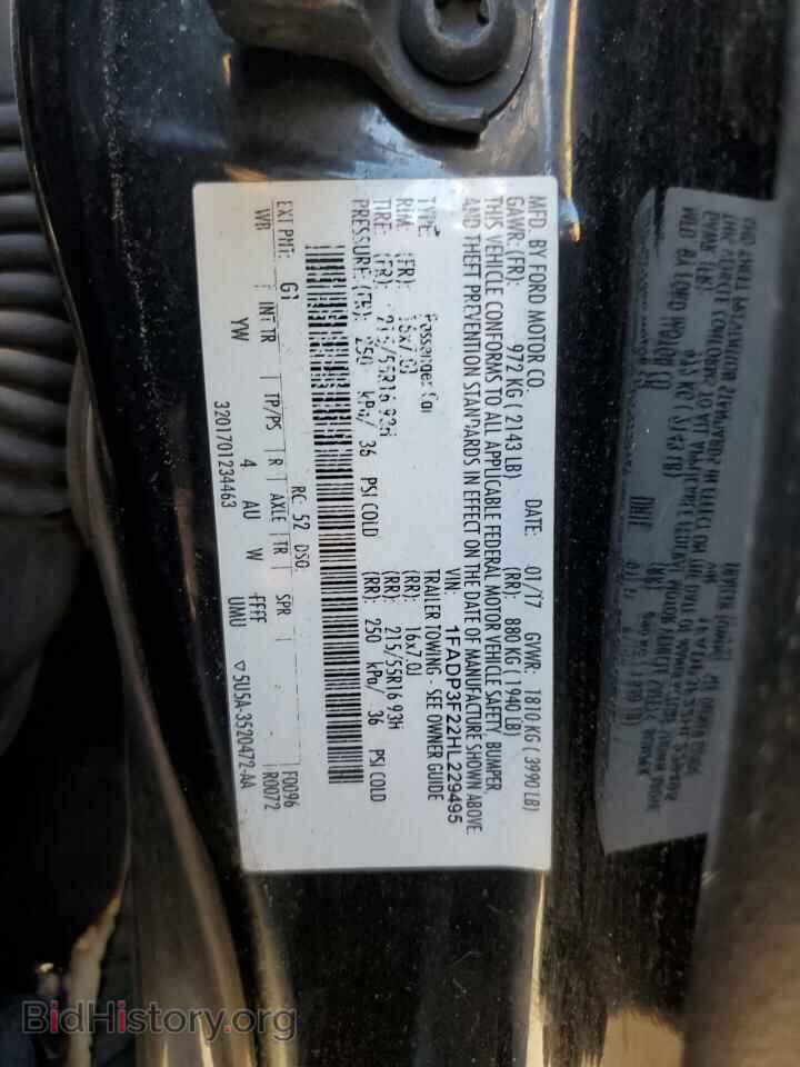 2017 FORD FOCUS - VIN: 1FADP3F22HL229495 - Фото 13